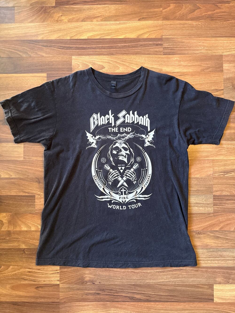 2016 Black Sabbath The End Final Tour North American Tour Tee Black Size L